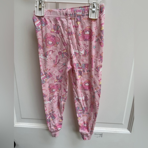 The Children's Place 2T Girls Pink Unicorn Princess Fairy Pajama Bottoms Pants - Picture 1 of 5